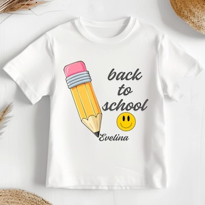 Back to School Shirt, Personalized Kids Tee, First Day of School Shirt, Back to School Name Shirt, Kindergarten Shirt, Custom School Shirt