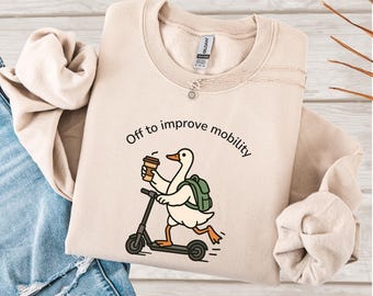Sudadera "Off to Improve Mobility", suéter de cuello redondo para rehabilitación de fisioterapia y terapia ocupacional, regalo para fisioterapeuta, especialista en movilidad