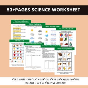 prek science, homeschool science, printable science, science workbook, science activities kids, STEM worksheets, early learning science, science, teaching resources, teacher resources, science experiments, science printables, science curriculum, kids science workbook,