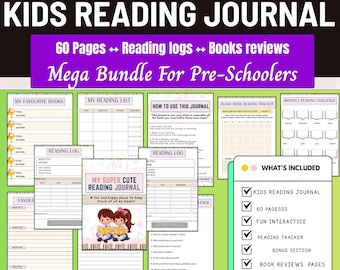 60 Seiten Kinder Lesetagebuch,Tagebuch,Tagebuch,Tagebuch,Notizbuch,Journal Printables,Tagebuch,Tagebuch,Tagebuch,Tagebuch,Tagebuch,Tagebuch,Tagebuch