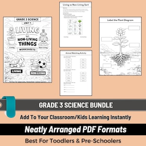 science printables for kids, third grade science lessons, science activity sheets, printable homeschool resources, science worksheets pdf, kids learning printables, classroom science worksheets,