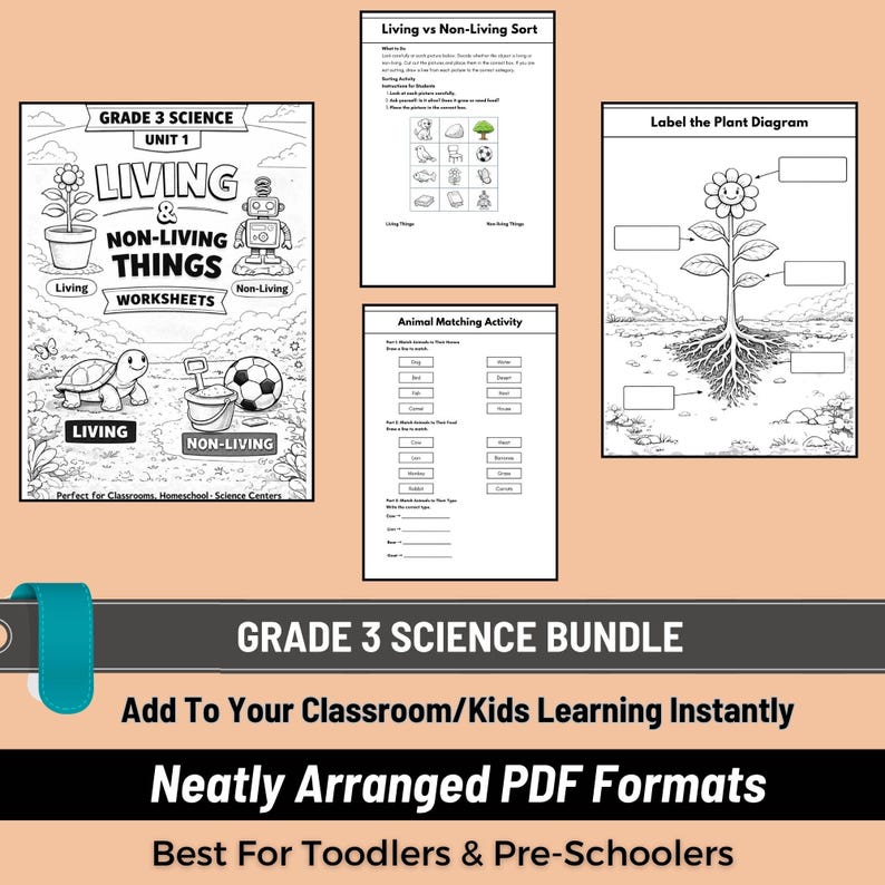 science printables for kids, third grade science lessons, science activity sheets, printable homeschool resources, science worksheets pdf, kids learning printables, classroom science worksheets,