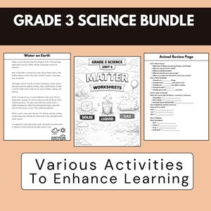 science activity sheets, printable homeschool resources, science worksheets pdf, kids learning printables, classroom science worksheets, primary science activities, science revision worksheets, science learning bundle