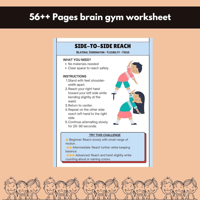 brain gym kids, brain gym pdf, neuro exercises, memory games, focus activities, thinking games, brain worksheets, bilateral brain, brain breaks, homeschool pdf,