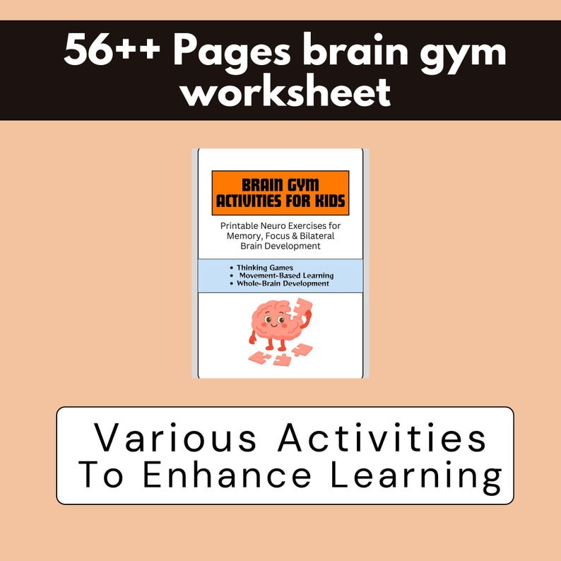 occupational therapy brain gym, homeschool brain activities, classroom brain breaks printable, mental fitness activities for kids, educational printable worksheets, fine motor and brain coordination, early learning brain exercises