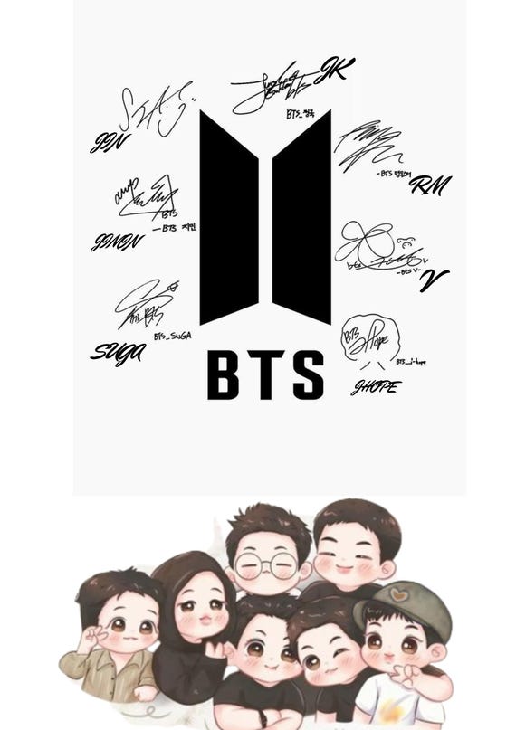 Phone Wallpaper , Printable BTS Poster , Digital Art for Fans
