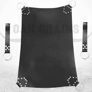 Deluxe Leather Bondage Swing with Stirrups – Heavy-Duty Hammock for Ultimate Intimate Play