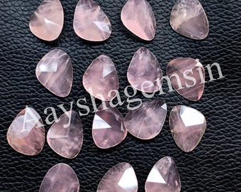 Rosenquarz Rosenschliff Cabochon, Fancy Form Edelstein (17 mm)