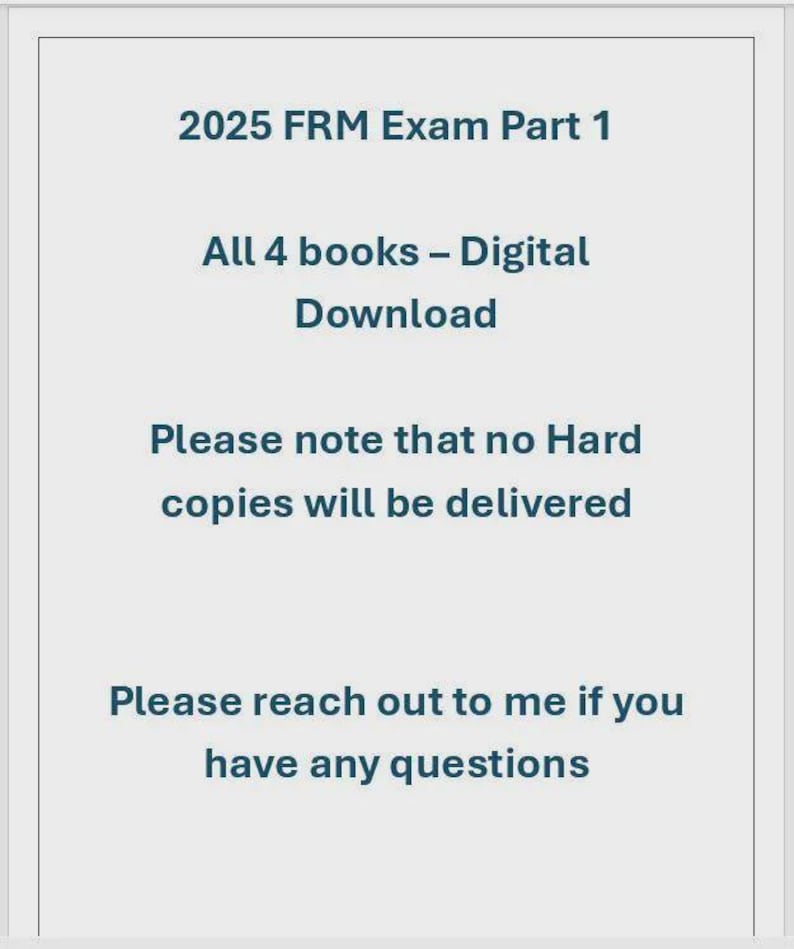 2025 Frm Part 1 Books All 4 Books Digital Download Frm Books High