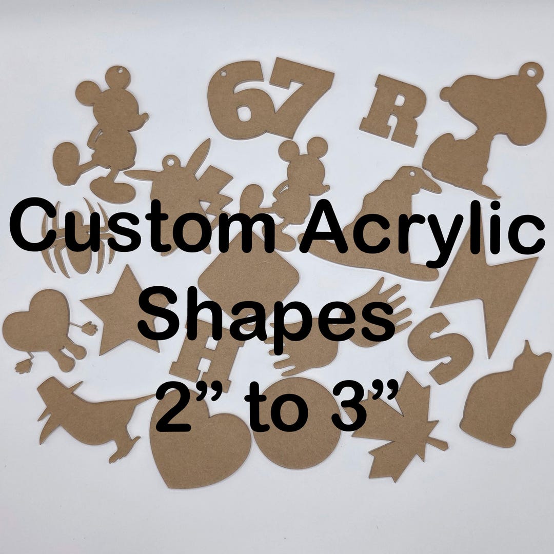 Custom Shapes Laser Cut Acrylic Blanks - Etsy