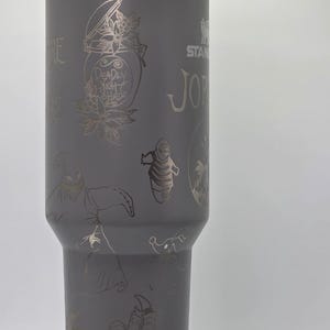 Vaso personalizado con nombre inspirado en Pesadilla antes de Navidad imagen 4