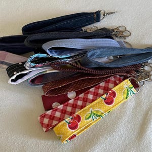 Handmade Fabric Keychain Wristlet