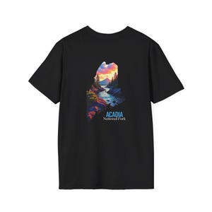 Acadia National Park T-Shirt, Maine Mountain Tee, Hiking Shirt, Nature Lover Gift, Adventure Travel T-Shirt, Outdoorsy Graphic Tee