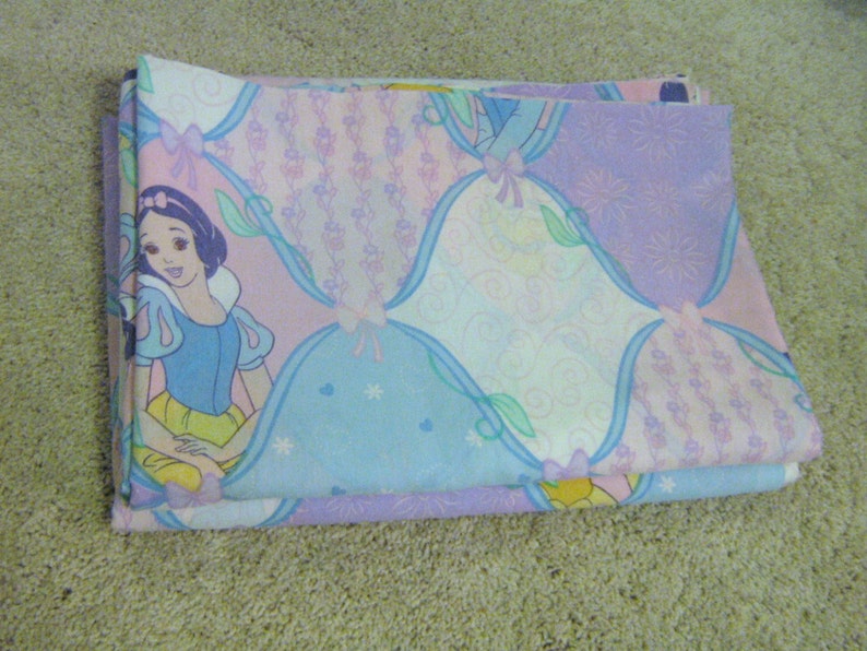 RESERVED 2 Vintage Disney Princess Twin Sheets Fabric image 5