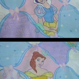 RESERVED 2 Vintage Disney Princess Twin Sheets Fabric image 4