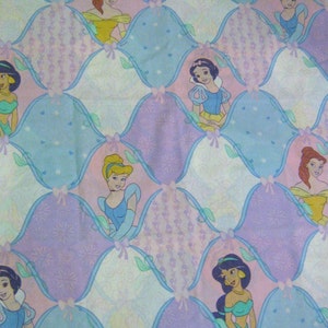 RESERVED 2 Vintage Disney Princess Twin Sheets Fabric image 1