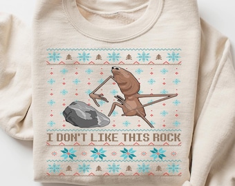 I Don’t Like This Rock Sweatshirt, Marcus The Worm Shirt,  Funny Marcus Meme Tee, Brain Rot Shirt, Viral Worm Meme T-Shirt, Humor Gift