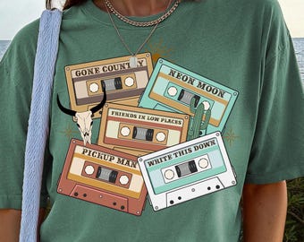 Vintage Inspired Concert Shirt, Country Music Shirt, Rodeo Cowgirl Tee, Western Shirt, Retro Tee Shirt, Western Graphic Tee, Shirt For Women