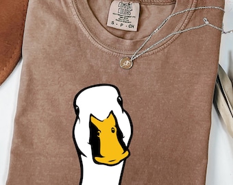 Camiseta divertida de pato Comfort Colors®, camiseta de pato chillón, camiseta de animales de granja, camiseta de humor campestre, camiseta de regalo peculiar para amantes de los gansos