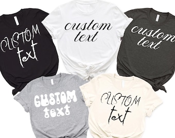 Comfort Colors Benutzerdefinierter Text Shirt, personalisiertes Geschäftslogo-T-Shirt, benutzerdefiniertes passendes Shirt, benutzerdefiniertes Foto-Shirt, Firmen-Branding-T-Shirt