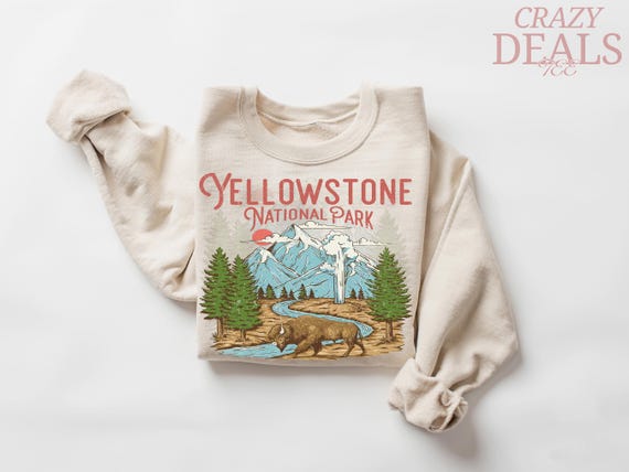 Retro 90s National Parks Unisex Sweatshirt - Nineties 90s Vintage Granola Girl Outfit - Respect the Local Wildlife Sweatshirt - Hiking