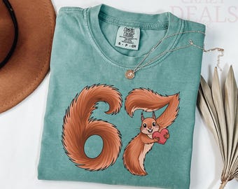 Comfort Colors® Valentine Day 67 Bow T-Shirt, Preppy Six Seven Heart Tee, Cute Pink Red Coquette Valentine Gift For Her Outfit