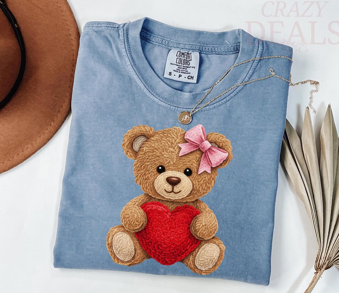 Comfort Colors® Faux Luxe Teddy Bear Shirt, Faux Yarn Teddy Bear Shirt ...