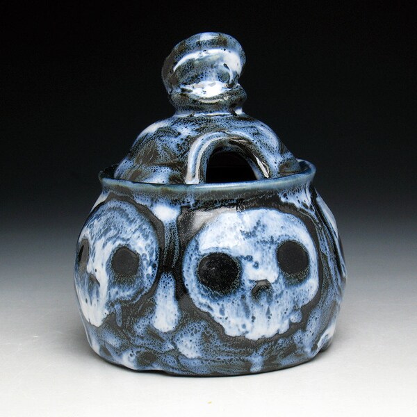 Winter Zombie Skulls Sugar Bowl