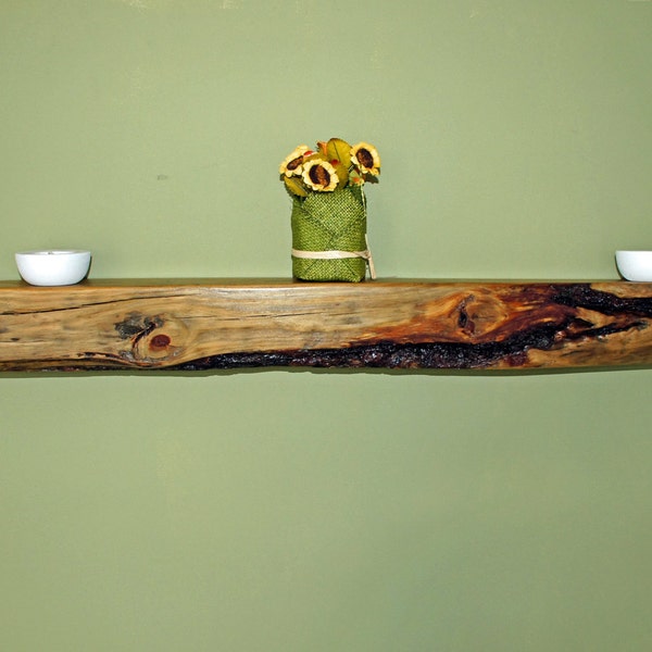 Reserved For Christine - Reclaimed Pine Beam Floating Shelf