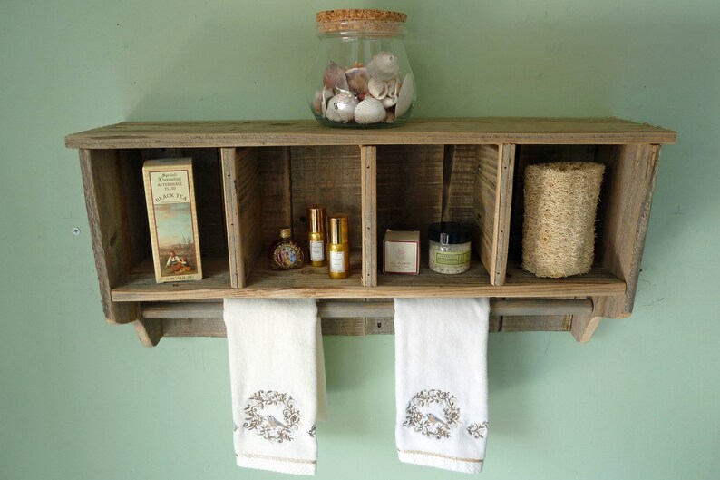 towel cubby shelf
