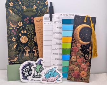 Fantasy Annotation Kit | Book Lover Gift | Reading Kit |Tabs | Annotating Supplies | Romantasy Reader