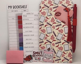 Spicy Romance Annotation Kit | Fun Tabs, Stickers, Bookmark & Pen for Romance Readers