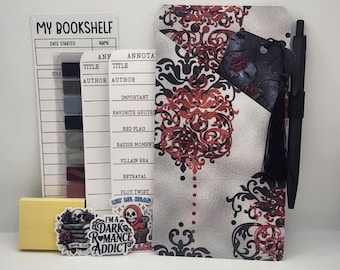 Dark Romance Annotation Kit | Gothic Book Tabs, Stickers, Bookmark & Pen Gift for Readers