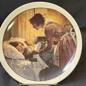 Norman Rockwell 1976 Mother&#39;s Day Collectors Plate