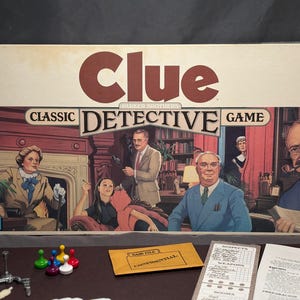 1986 Edition of the Parker Brothers board game Clue