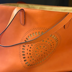 Neiman Marcus Orange Tote Bag