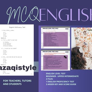 English Level Test, ESL, MCQ