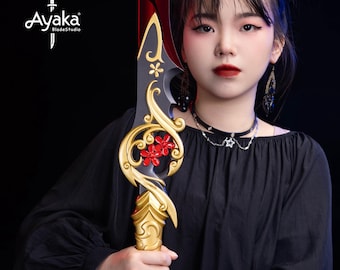 Demonic Plum Flower Sword, 1:1 Scale Game Accurate Metal Replica, Solo Leveling ARISE Merch, Sung Jinwoo cosplay props, Gamer Gifts for Him