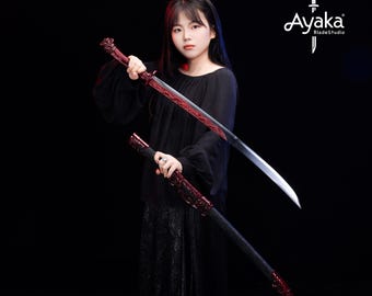 手作りの東洋ファンタジースタイルの剣、装飾用の刀、コスプレ小道具