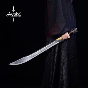 Kokuryū no Yaiba, Handcrafted Oriental Fantasy Style Sword, Decorative Katana, Cosplay Prop, Boyfriend Gift, Costume Weapon,Christmas Gift