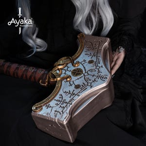 Mjölnir Life Size Metal Replica, Full Scale Cosplay Prop from GOW 4，God of War, Kratos&#39;，Cosplay, Husband Gift, Gift for Him, Gamer Gift