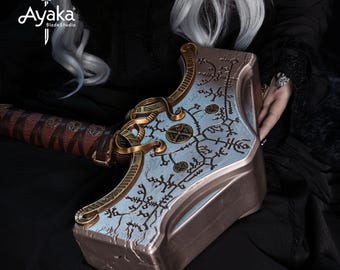 Mjölnir Life Size Metal Replica, Full Scale Cosplay Prop from GOW 4，God of War, Kratos'，Cosplay, Husband Gift, Gift for Him, Gamer Gift