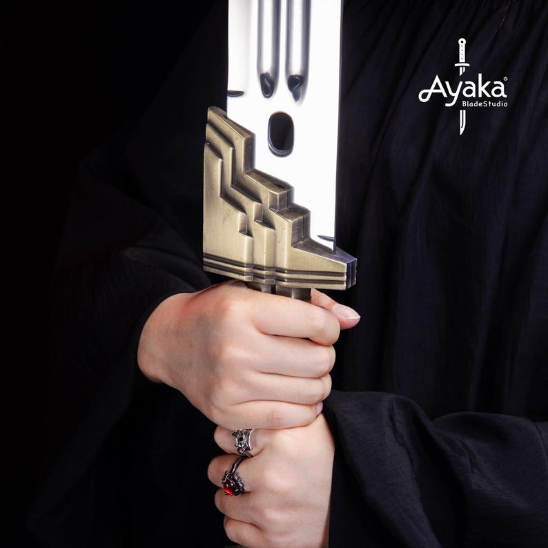 Espada enana de la Tierra Media hecha a mano, espada de fantasía decorativa, accesorio de cosplay, regalo épico para él o ella, regalo de Navidad. imagen 7