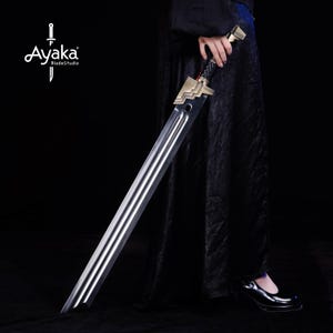 Espada enana de la Tierra Media hecha a mano, espada de fantasía decorativa, accesorio de cosplay, regalo épico para él o ella, regalo de Navidad. imagen 9
