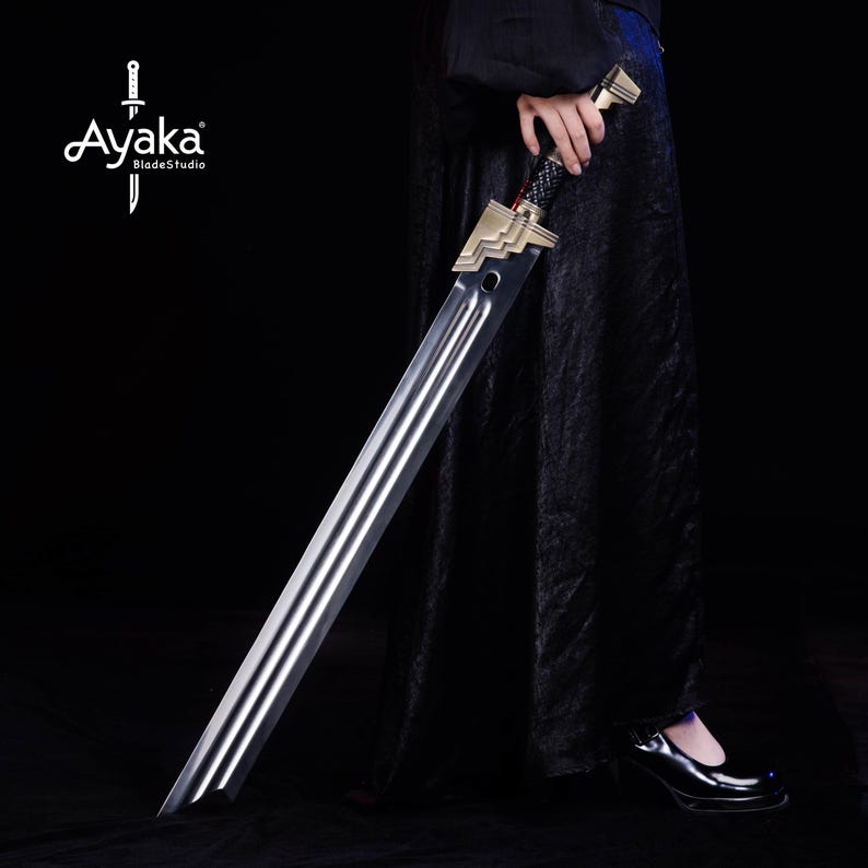 Espada enana de la Tierra Media hecha a mano, espada de fantasía decorativa, accesorio de cosplay, regalo épico para él o ella, regalo de Navidad. imagen 9