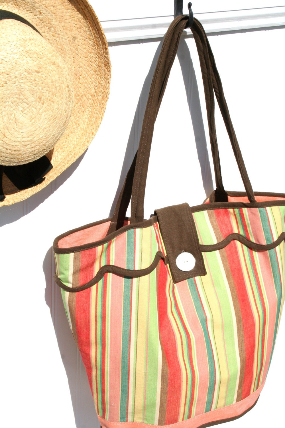 retro beach bag