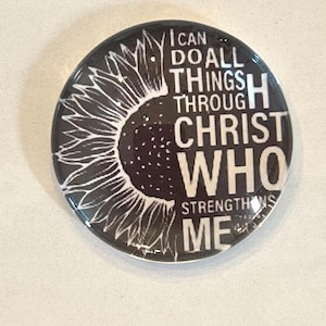 Magneten met Christuscitaat