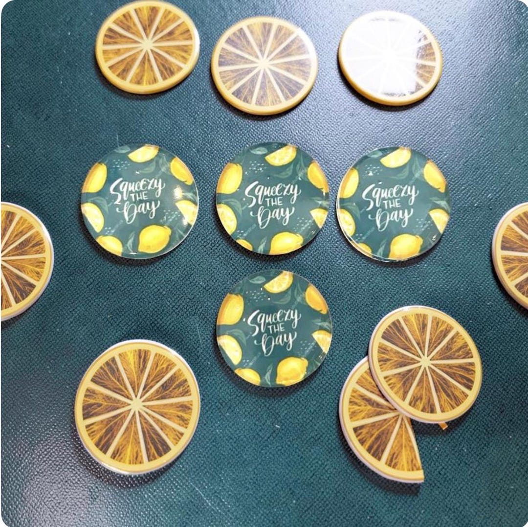 Lemon Magnets Squeezy the Day Lemon Magnet - Etsy