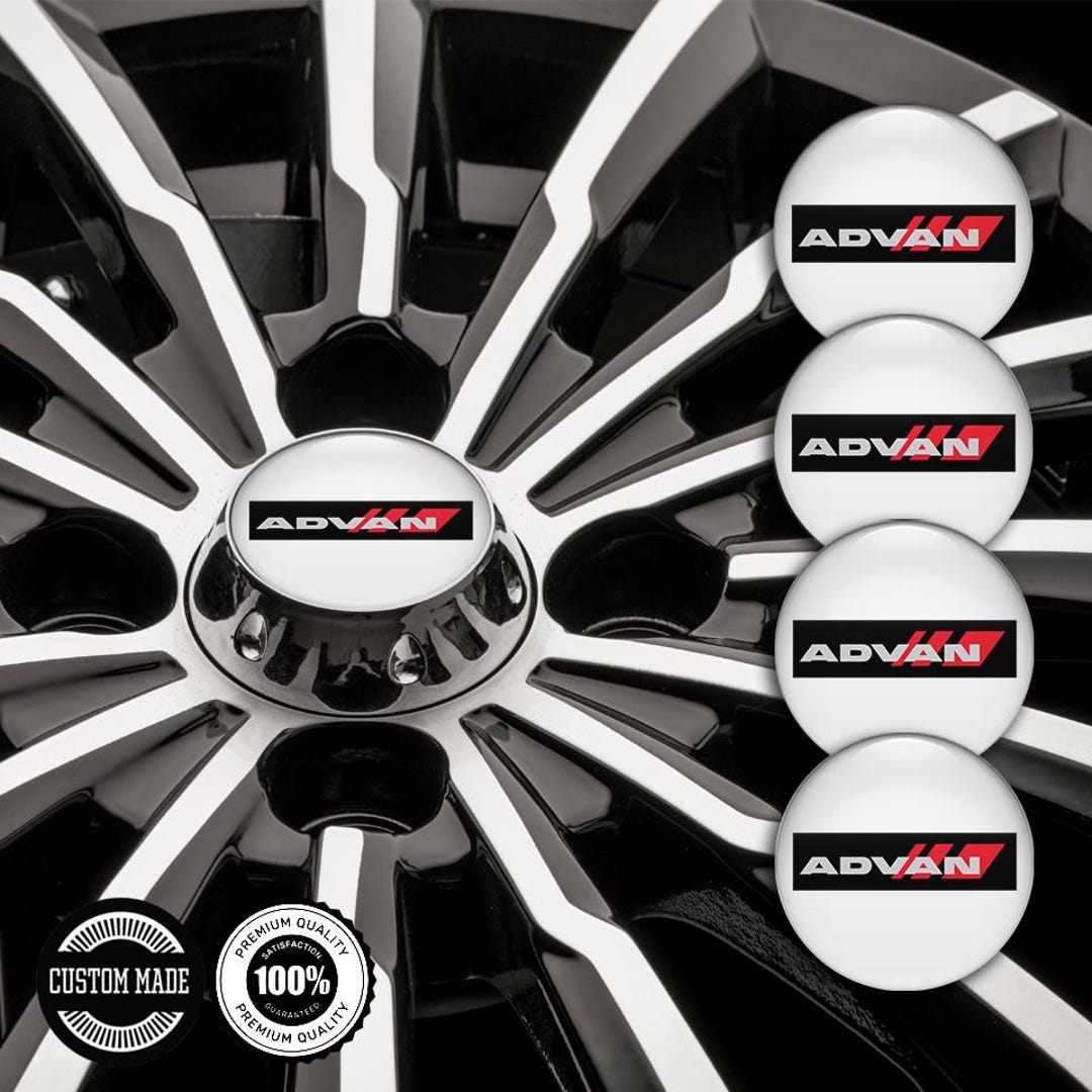 Advan Logo Domed Wheel Center Cap Stickers: 3D Resin Decal - Etsy