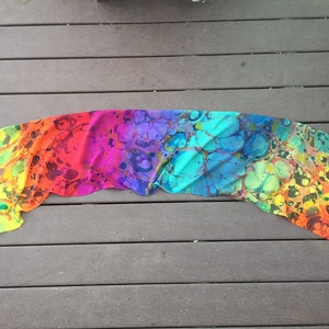 Tallit rainbow Gail custom color - Jewish Prayer Shawl for Women- silk one of a kind